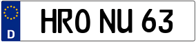 Truck License Plate